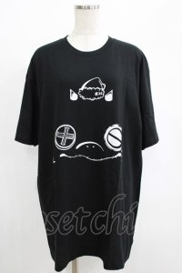 NieR Clothing / プリントCOTTON CUTSEW XL 黒 H-25-07-01-054-PU-TO-KB-ZH