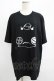 画像1: NieR Clothing / プリントCOTTON CUTSEW XL 黒 H-25-07-01-054-PU-TO-KB-ZH (1)