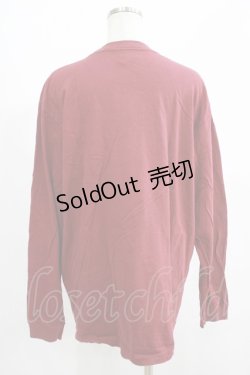 画像3: NieR Clothing / プリント長袖CUTSEW  エンジ H-25-07-01-055-PU-TO-KB-ZH