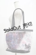 NieR Clothing / 斜めTWO-TONE 5WAY ARRANGE BAG  和柄九尾 H-25-07-01-057-PU-BG-KB-ZH