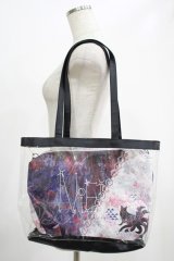 NieR Clothing / 斜めTWO-TONE 5WAY ARRANGE BAG  和柄九尾 H-25-07-01-057-PU-BG-KB-ZH
