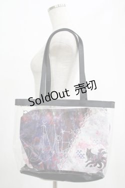 画像1: NieR Clothing / 斜めTWO-TONE 5WAY ARRANGE BAG  和柄九尾 H-25-07-01-057-PU-BG-KB-ZH