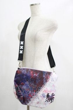 画像3: NieR Clothing / 斜めTWO-TONE 5WAY ARRANGE BAG  和柄九尾 H-25-07-01-057-PU-BG-KB-ZH