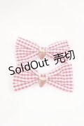m petit by misako / ヘアクリップ2点セット  赤 H-25-07-01-1008-LO-AC-YZ-ZH