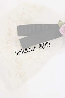 画像2: m petit by misako / リボンバレッタ  ブラック/アイボリー H-25-07-01-1011-LO-AC-YZ-ZH