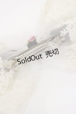 画像3: m petit by misako / リボンバレッタ  ブラック/アイボリー H-25-07-01-1011-LO-AC-YZ-ZH