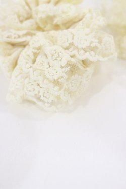 画像2: m petit by misako / AMレース2Pシュシュ  アイボリー H-25-07-01-1012-LO-ZA-YZ-ZH