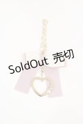 m petit by misako / イニシャルバッグチャーム  ピンク H-25-07-01-1018-LO-ZA-YZ-ZH