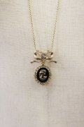 m petit by misako / リボンｘカメオネックレス  ブラック/ゴールド H-25-07-01-1021-LO-AC-YZ-ZH