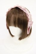 m petit by misako / レースリボンカチューシャ  ピンク H-25-07-01-1004-LO-AC-YZ-ZH