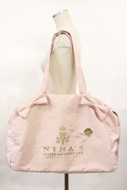 画像1: m petit by misako / NINA’Sコラボ ボストンバッグ  ピンク H-25-07-01-1027-LO-BG-YZ-ZH