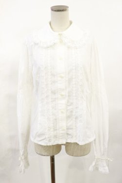 画像1: BABY,THE STARS SHINE BRIGHT / 後ろピンタックブラウス free 白 H-25-07-01-1030-BA-BL-NS-ZH