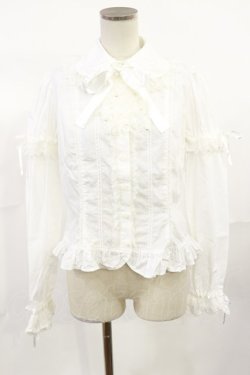 画像1: Angelic Pretty / プリンセスレースジャボブラウス Free オフ H-25-07-01-1031-AP-BL-NS-ZH