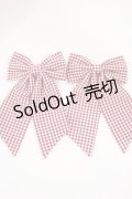 m petit by misako / AMチェック2Pクリップ  赤 H-25-07-01-1007-LO-AC-YZ-ZH