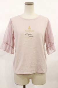 m petit by misako / NINA'Sコラボプルオーバー M ピンク H-25-07-01-1036-LO-TO-YZ-ZH