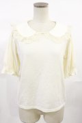 m petit by misako / NINA'sコラボ襟付きプルオーバー M アイボリー H-25-07-01-1037-LO-TO-YZ-ZH