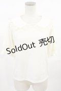 m petit by misako / NINA'sコラボ襟付きプルオーバー M アイボリー H-25-07-01-1037-LO-TO-YZ-ZH