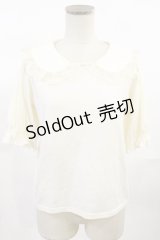 m petit by misako / NINA'sコラボ襟付きプルオーバー M アイボリー H-25-07-01-1037-LO-TO-YZ-ZH