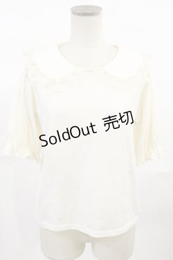 画像1: m petit by misako / NINA'sコラボ襟付きプルオーバー M アイボリー H-25-07-01-1037-LO-TO-YZ-ZH