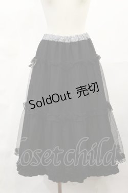 画像1: m petit by misako / NINA'S RVパニエスカート M ブラック/ギンガム H-25-07-01-1039-LO-SK-YZ-ZH