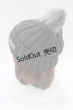 画像2: NieR Clothing / ポンポン付きニット帽  グレー H-25-07-01-069-PU-AC-KB-ZT273