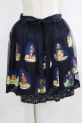 Jane Marple / Old Englandのデコパージュスカート  ネイビー H-25-07-01-009-JM-SK-KB-ZH
