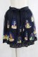 画像1: Jane Marple / Old Englandのデコパージュスカート  ネイビー H-25-07-01-009-JM-SK-KB-ZH (1)