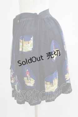 画像2: Jane Marple / Old Englandのデコパージュスカート  ネイビー H-25-07-01-009-JM-SK-KB-ZH