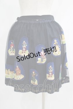 画像3: Jane Marple / Old Englandのデコパージュスカート  ネイビー H-25-07-01-009-JM-SK-KB-ZH