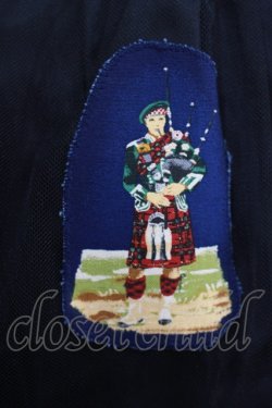 画像4: Jane Marple / Old Englandのデコパージュスカート  ネイビー H-25-07-01-009-JM-SK-KB-ZH