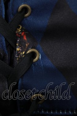 画像4: ATELIER PIERROT / "Diamond Circus"ミニコルセットワンピース  紺 H-25-07-01-010-EL-OP-KB-ZH
