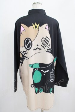 画像3: NieR Clothing / プリントLONG SHIRT  黒×ミケ×シエル H-25-07-01-012-PU-BL-KB-ZH