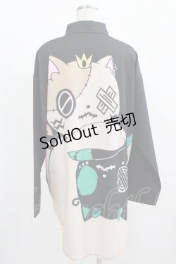 画像3: NieR Clothing / プリントLONG SHIRT  黒×ミケ×シエル H-25-07-01-012-PU-BL-KB-ZH