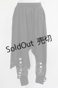 NieR Clothing / レイヤード風サルエルパンツ  黒 H-25-07-01-014-PU-PA-KB-ZH