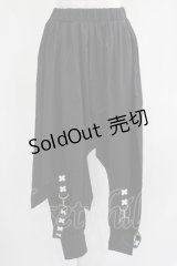 NieR Clothing / レイヤード風サルエルパンツ  黒 H-25-07-01-014-PU-PA-KB-ZH