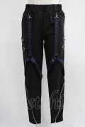 NieR Clothing / ガーターハーネス風パンツ  黒 H-25-07-01-016-PU-PA-KB-ZH