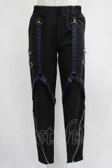 NieR Clothing / ガーターハーネス風パンツ  黒 H-25-07-01-016-PU-PA-KB-ZH