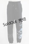 NieR Clothing / プリントSWEAT PANTS  黒 H-25-07-01-017-PU-PA-KB-ZH