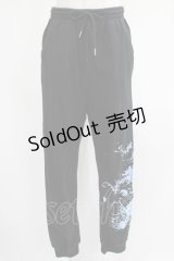 NieR Clothing / プリントSWEAT PANTS  黒 H-25-07-01-017-PU-PA-KB-ZH