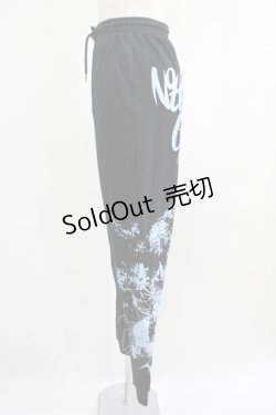画像2: NieR Clothing / プリントSWEAT PANTS  黒 H-25-07-01-017-PU-PA-KB-ZH