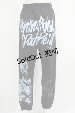 画像3: NieR Clothing / プリントSWEAT PANTS  黒 H-25-07-01-017-PU-PA-KB-ZH