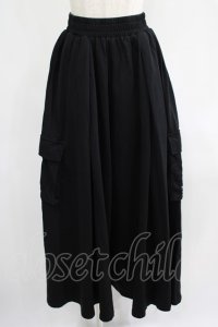 NieR Clothing / SIDE POCKET WIDE PANTS  黒 H-25-07-01-018-PU-PA-KB-ZH