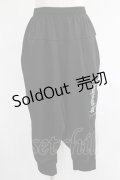 NieR Clothing / サルエルジャージパンツ  黒 H-25-07-01-019-PU-PA-KB-ZH