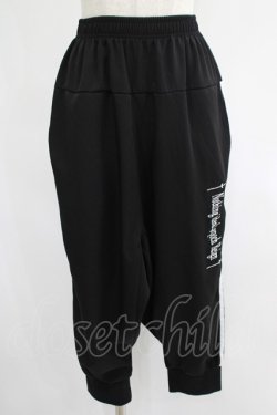 画像1: NieR Clothing / サルエルジャージパンツ  黒 H-25-07-01-019-PU-PA-KB-ZH
