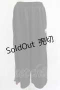 NieR Clothing / 2WAY SIDE ZIP WIDE PANTS  黒 H-25-07-01-020-PU-PA-KB-ZH