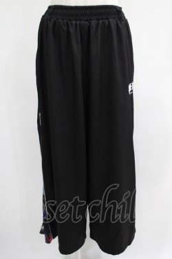 画像1: NieR Clothing / 2WAY SIDE ZIP WIDE PANTS  黒 H-25-07-01-020-PU-PA-KB-ZH