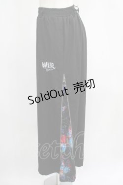 画像2: NieR Clothing / 2WAY SIDE ZIP WIDE PANTS  黒 H-25-07-01-020-PU-PA-KB-ZH