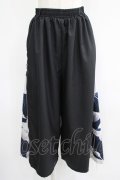 NieR Clothing / 2WAY SIDE ZIP WIDE PANTS  黒 H-25-07-01-021-PU-PA-KB-ZH