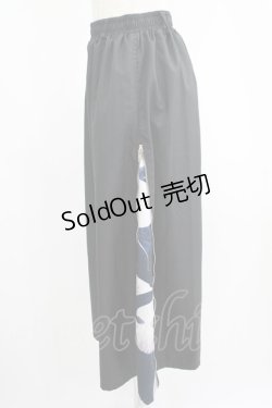 画像2: NieR Clothing / 2WAY SIDE ZIP WIDE PANTS  黒 H-25-07-01-021-PU-PA-KB-ZH