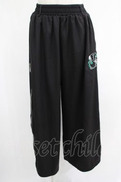 画像1: NieR Clothing / 2WAY SIDE ZIP WIDE PANTS  黒 H-25-07-01-022-PU-PA-KB-ZH